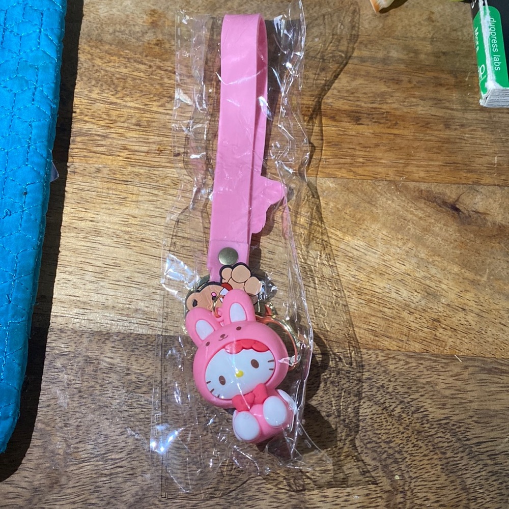 Hello Kitty Sanrio Keychain Bunny Rabbit Y2K Kawaii Pink NEW